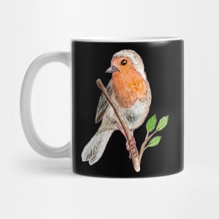 Robin Red Breast Bird Watercolor Mug